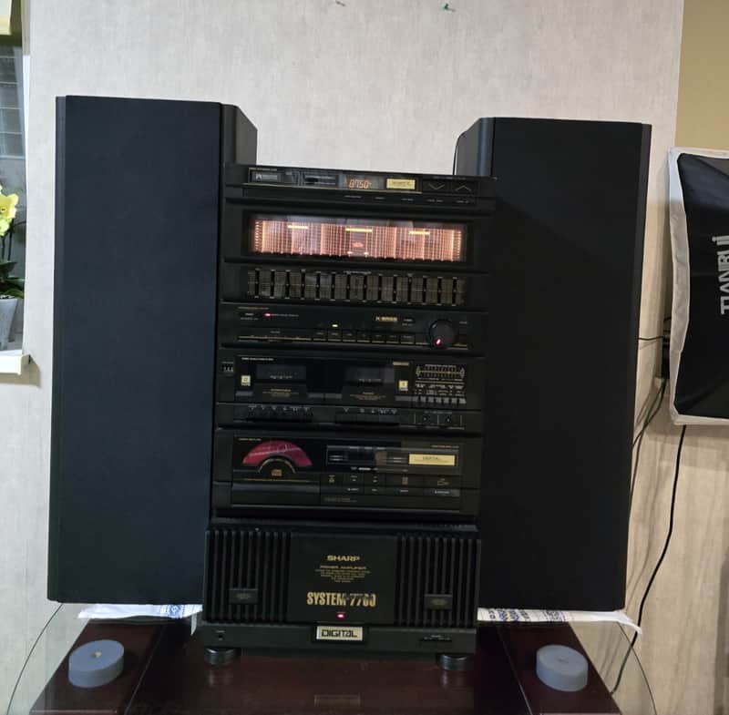 System Sharp 7700 Rare Vintage Set Cassette Deck+Tuner+CD+Amplifier+Sound Japan image 1