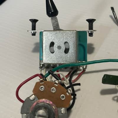 2004 Korean Ibanez RG370DX RG Series Guitar Factory Electronics Wiring, Volume Tone Pot Jack image 6