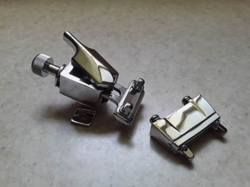 Vintage Mapex Deluxe Piccolo Throw Off & Butt Plate Combo ( with 1 3/8" Spacing) - *Packed & Ready to Ship* image 1