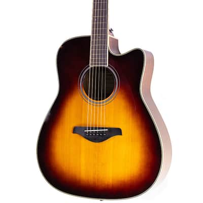 Yamaha FGC-TA TransAcoustic Cutaway Brown Sunburst image 1