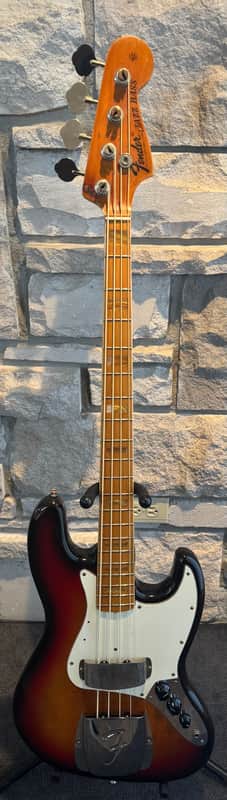 Fender Jazz Bass with Maple Fretboard 1974 - Sunburst image 1