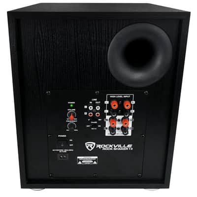2) Rockville RockShelf 58B Black 5.25" Bookshelf Speakers+Bluetooth/Wifi Amp+Sub image 13