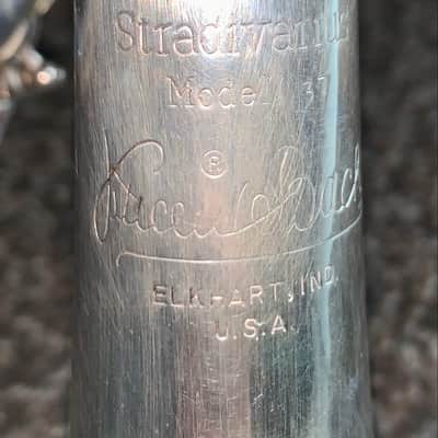 Vintage vintage 1970s Bach Stradivarius step up  Professional Model  37 Trumpet and Hardshell case Silver-Plated image 17