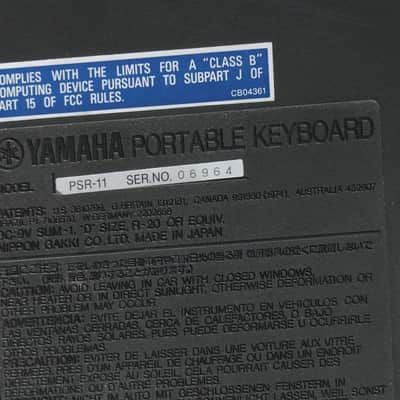 PSR-11 Vintage Keyboard Synthesizer with YM3812 Synthesizer Chip image 8