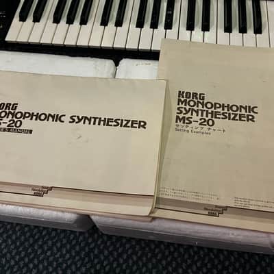 Korg MS-20 mk2 classic monosynth 1982 excellent condition in box with manuals and original leads image 16