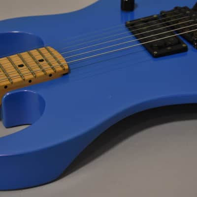 c. 1987 BC Rich USA Gunslinger Sky Blue Metallic Flip-Flop Finish w/HSC image 11