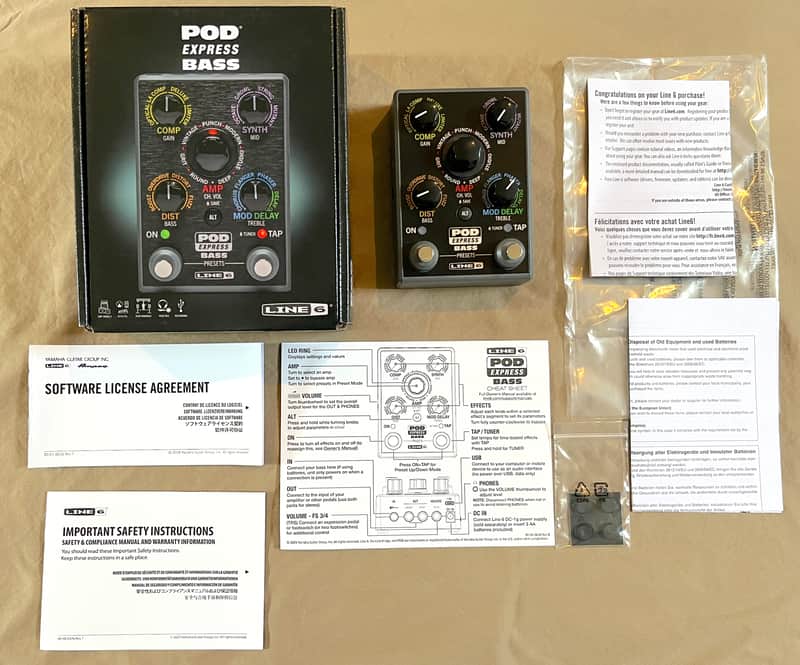 Line 6 POD Express Bass 2024 - Present - Grey / Black MINT image 1