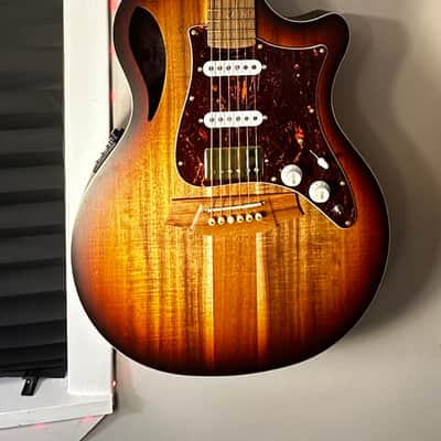 Cole Clark Thinline 2EC BLBL HSS - Black Sunburst image 1