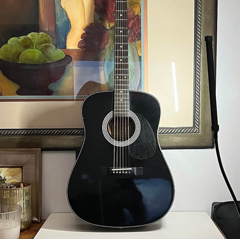 ⬛️ 稀少品！⬛️ Sigma Guitar by Martin ⬛️ DM 1 BK Sigma DM-1 BK Acoustic Guitar Black Dreadnought by Martin Style