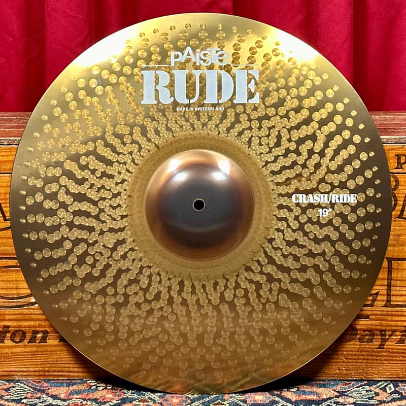 19" Paiste RUDE Crash/Ride Cymbal 2124g *Video* image 1