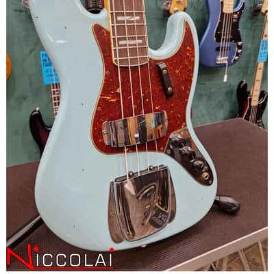 Fender Limited Edition Custom Shop 66 Jazz Bass Journeyman Rosewood Aged Daphne Blue 2023 image 14