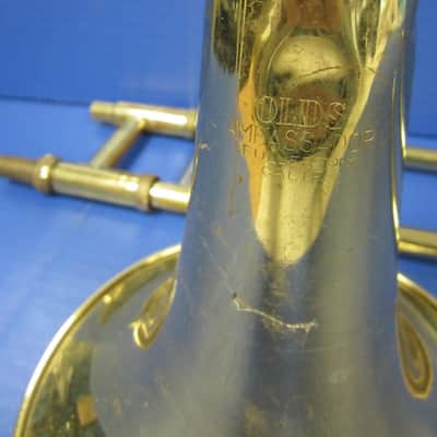 Olds Ambassador Trombone, USA, Brass with Case and Mouthpiece image 4