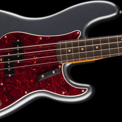 Fender Limited Edition Vintera II Road Worn 60s Precision Bass - Charcoal Frost Metallic image 4