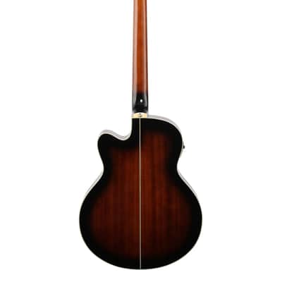 Ibanez AEB10E Acoustic Electric Bass Guitar Dark Violin Sunburst image 5