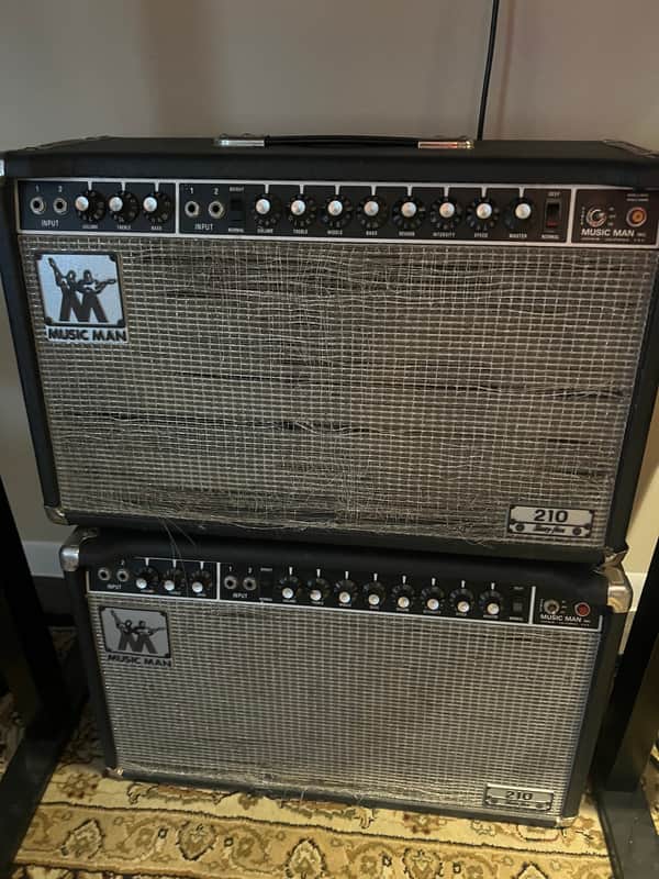 Music Man 210 Sixty-Five 2-Channel 65-Watt 2x10" Guitar Combo 1974 - 1979 - Black image 1