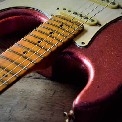 American Fender Stratocaster Custom Pink Sparkle image 8
