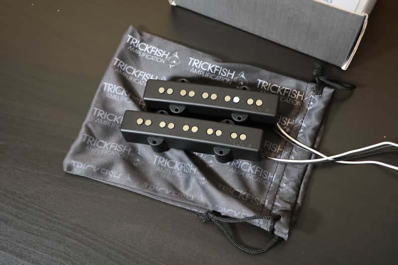 Trickfish Split Coil 5-string Jazz Bass pickup set (18mm) image 1