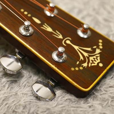 1977 made MILES 2000 D-25 Solid top Vintage Acoustic Guitar Made in Japan image 19