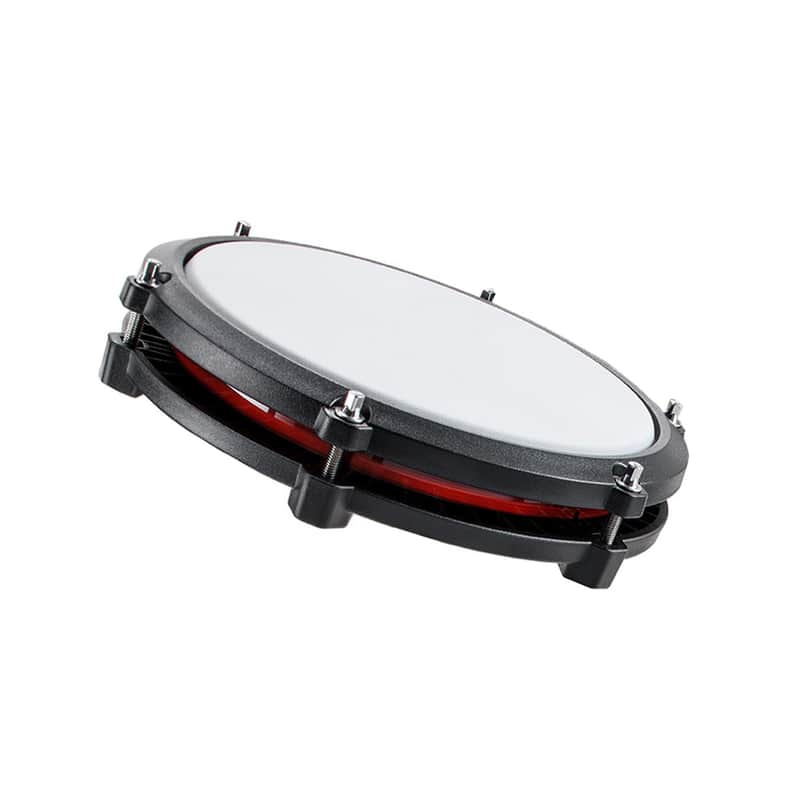 Alesis 8" Red Single-Zone Tom Drum Pad with White Mesh Head for Nitro Max Kit image 1