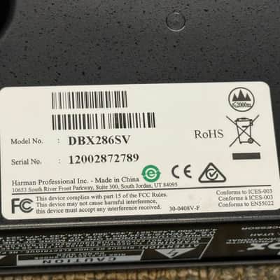 DBX 286S Mic Preamp Processor Hardware Channel Strip, 1U Rack Space, Excellent Condition image 14