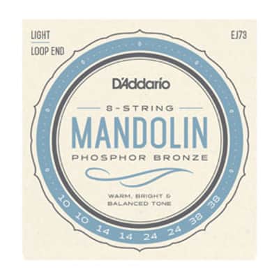 D'Addario EJ73 Mandolin Strings Phosphor Bronze Light 10-38 image 2