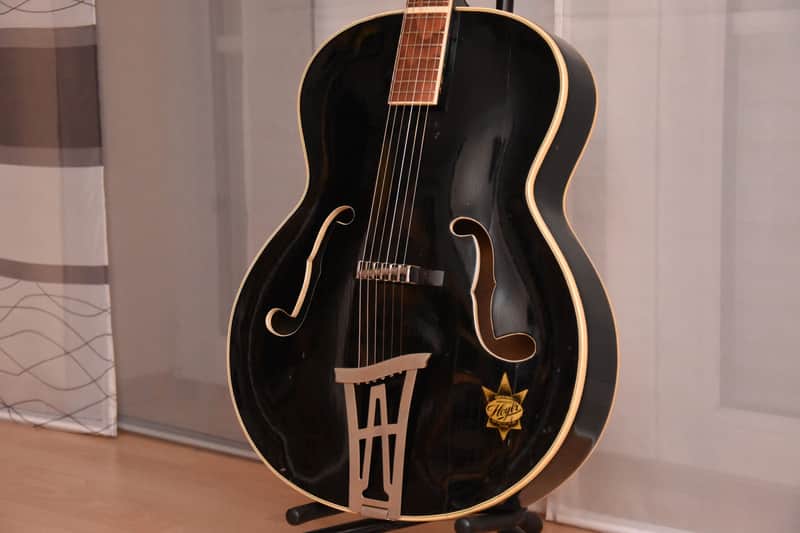 Arnold Hoyer Herr im Frack – 1950s Solid Carved German Vintage Archtop Jazz Guitar / Gitarre image 1