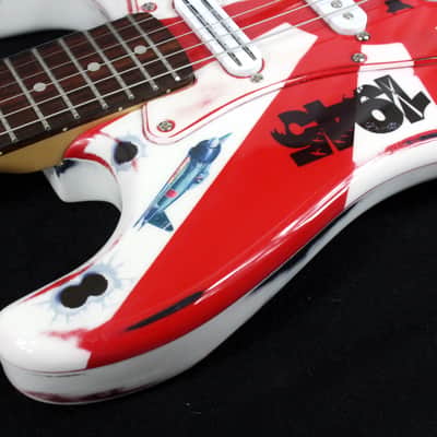 Custom Painted and Upgraded (Aged and Worn) Fender Squier CXS Strat With Matching Headstock and Pickguard image 17