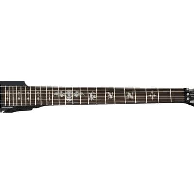 Schecter Synyster Gates Standard Signature Guitar - Gloss Black with Silver Pinstripes image 5