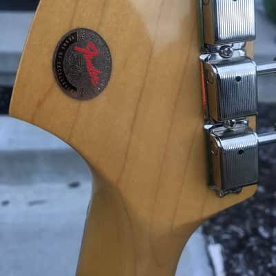 Fender Jazzmaster 1996 Olympic White body / red pick guard Anniversary year image 7
