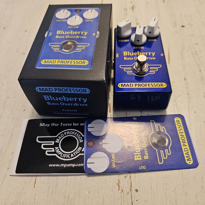 Mad Professor Blueberry Bass Overdrive Distortion Pedal | Reverb