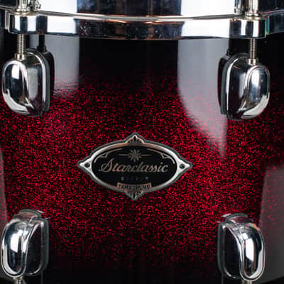 2010 Tama Starclassic Preformer B/B Bubinga Shell 10 x 8" Tom Drum, Red Sparkle Burst image 2