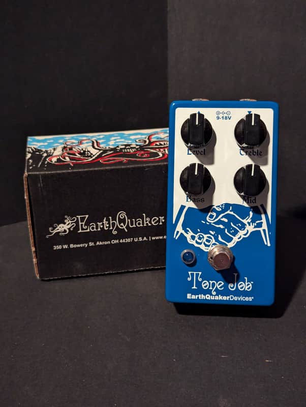 EarthQuaker Devices Tone Job EQ & Booster V2 - Blue / White Print - New image 1
