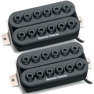 Seymour Duncan SH-8 Invader Neck & Bridge Humbucker pickup set - black image 1
