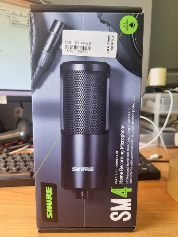 Shure SM4 Large Diaphragm Cardioid Condenser Microphone 2024 - Present - Black image 1