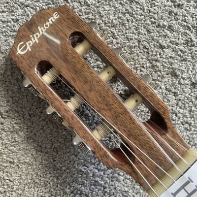 Epiphone Epiphone 40 Inch Electric Classical Guitar, Spruce Top Body, Mahogany Neck - Wood Color image 10