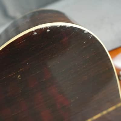 Morris F-15 OM Japan Acoustic Guitar w/ Built-In Electronics & Hard Case image 17