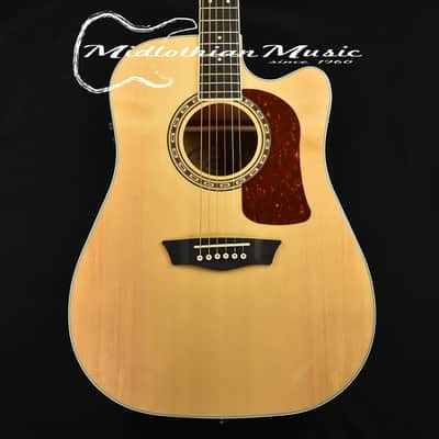 Washburn HD10SCE-0 - Heritage Series - Dreadnought 6-String - Acoustic-Electric Guitar - Natural Gloss image 2