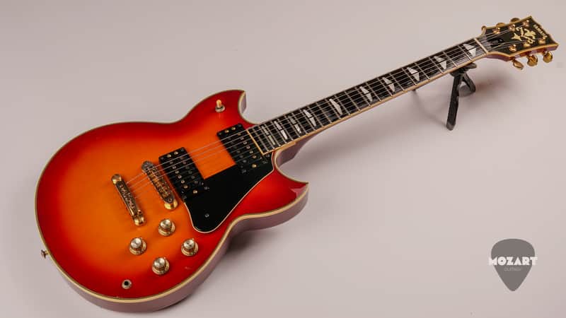 Yamaha SG1000 1982 Japan - Cherry Sunburst - Gold Hardware - Ebony - Coil SplitYamaha SG1000 1982 Japan - Cherry Sunburst - Gold Hardware - Ebony - Coil Split image 1
