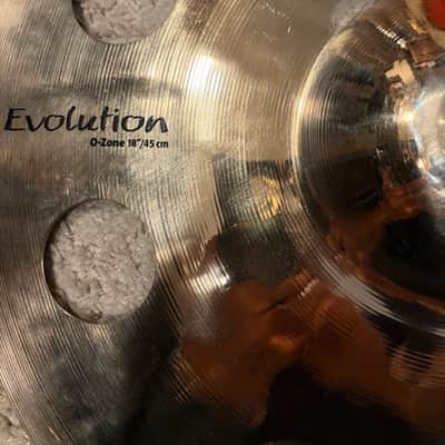 Sabian 18" HHX Evolution O-Zone Crash Cymbal 2002 - Present - Brilliant image 2