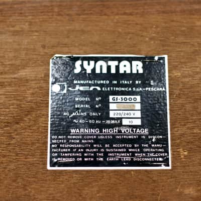 Jen Syntar Analog Monophonic MIDI Mod. 1978 image 10