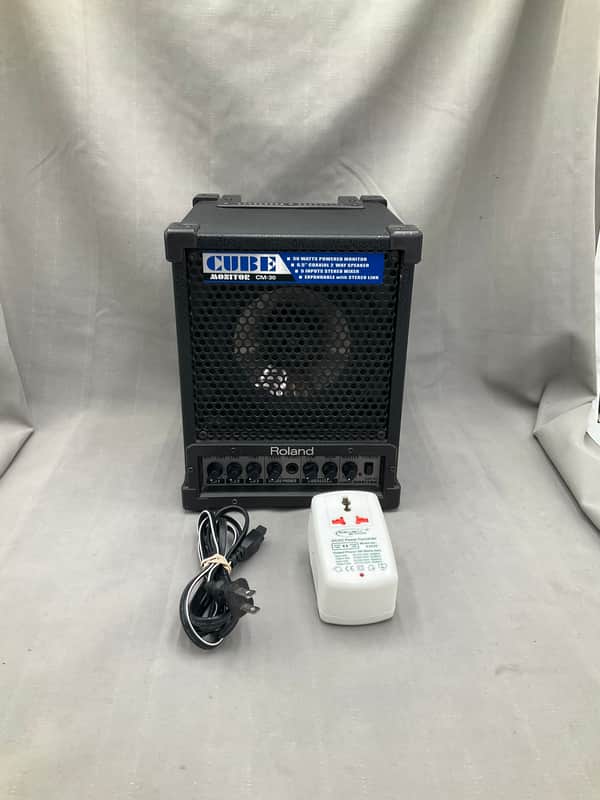 Roland CM-30 Cube Monitor 3-Channel 30-Watt 1x6.5" Combo 2004 - Present - Black - Very Good image 1