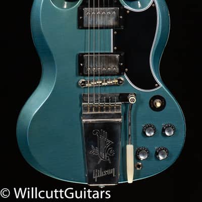 Gibson Custom Shop 1964 SG Standard Reissue Murphy Lab Light Aged Maestro Vibrola Antique Pelham Blue (604) image 3