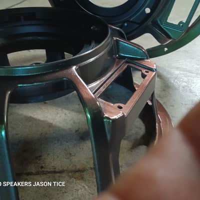 15" SPEAKER FRAMES UNIVERSITY C15 SUBWOOFER FRAMES WOOFER FRAMES SPEAKER PARTS PAIR ALUMINUM WITH CUSTOM PAINT image 12