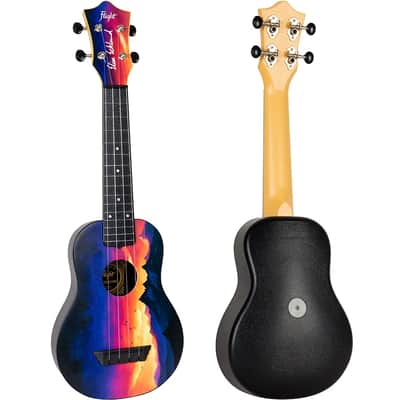 Flight TUS-EE SUNSET Elise Ecklund Signature Travel Soprano Ukulele New - Sunset image 3