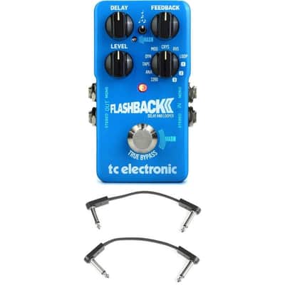 TC Electronic Flashback 2 Delay and Looper Pedal with 3 Patch Cables image 2