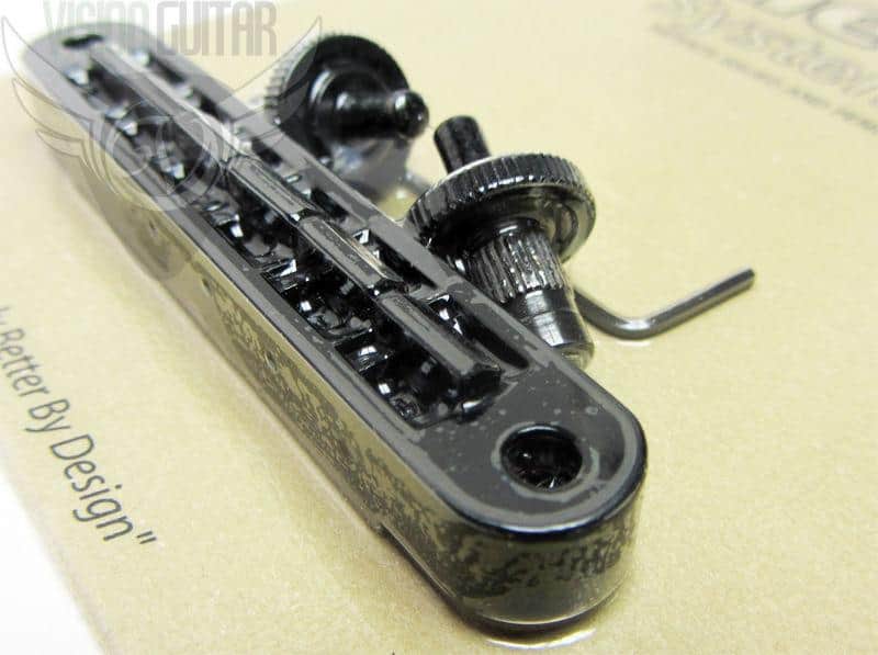 TonePros Nashville Un-Notched Tune-O-Matic Bridge TP6-B BLACK image 1