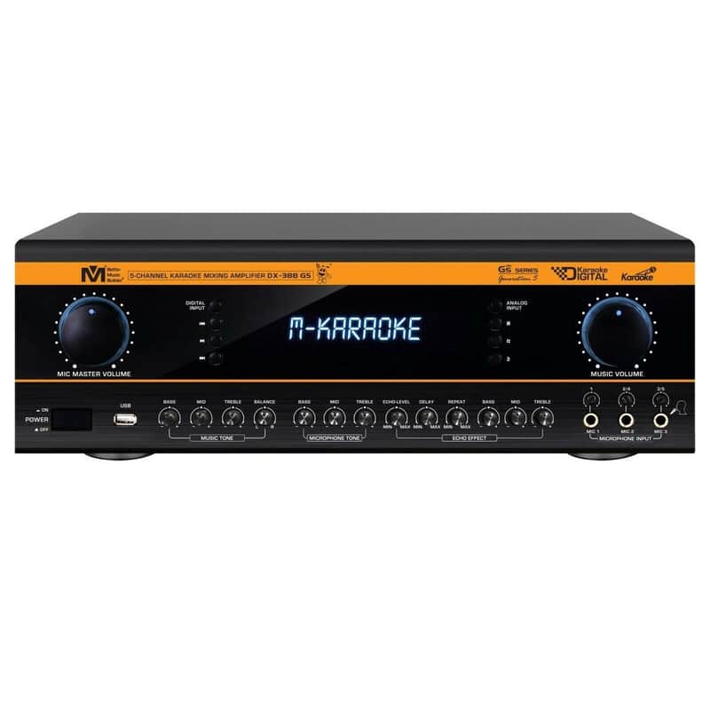 Better Music Builder 1400W Karaoke Power Mixer Amplifier w/ HDMI & USB image 1