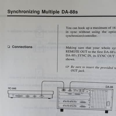 Owner's Manual for TASCAM RC-848 Remote Control Unit TEAC  1990 image 9