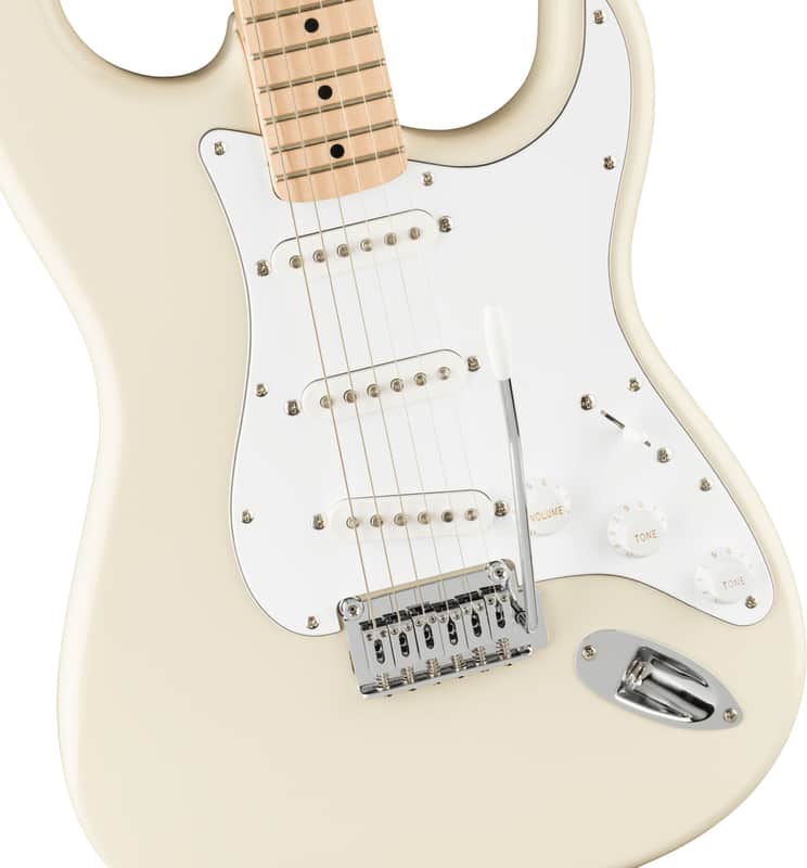 Squier Affinity Series® Stratocaster®, Maple Fingerboard, White Pickguard, Olympic White image 1