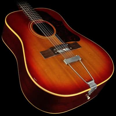 1963 Gibson Vintage B45-12 12-String Acoustic Guitar Sunburst image 1